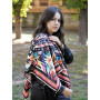 Велика дизайнерська хустка My Scarf "Косові мотиви" 90 на 90 см