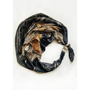 Шовкова хустка "Таємні бажання" My Scarf, шийна хустка, подарунок жінці, ПРЕМІУМ КОЛЕКЦІЯ