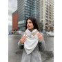 Жіночий 2-сторонній  трикотажний шарф, молочний "Единбург" від My scarf, на кільцях,  снуд, бактус