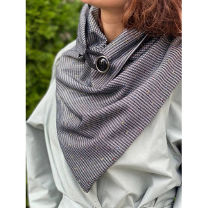 Шарф My Scarf двосторонній, абстрактний сірий кежуал віскоза