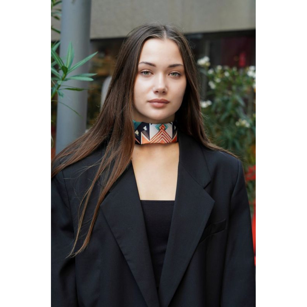 Косинка дизанерська  "Косовські мотиви" My Scarf, 70х70х100 см, шовк