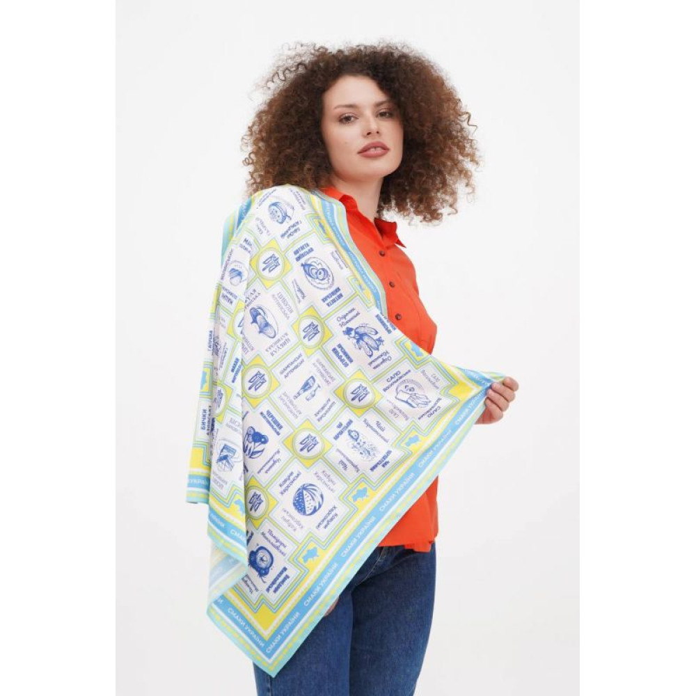Дизайнерська хустка "Смаки України" від бренду My Scarf