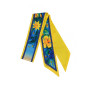 Твіллі двосторонній Квіти України жовто-синій від Myscarf