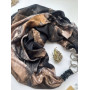 Дизайнерська хустка My Scarf "Тайна ніч" 90 на 90 см прикрашена агатом