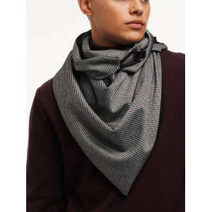Шарф My Scarf двосторонній, абстрактний сірий кежуал віскоза