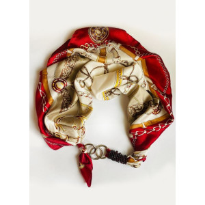 Дизайнерська хустка my scarf "Королівський бал" шийна хустка, подарунок жінці