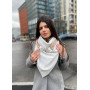 Жіночий 2-сторонній  трикотажний шарф, молочний "Единбург" від My scarf, на кільцях,  снуд, бактус