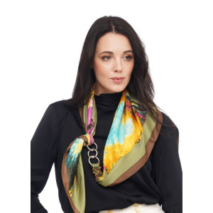 Дизайнерська хустка my scarf "Хамелеон" шийна хустка, подарунок жінці
