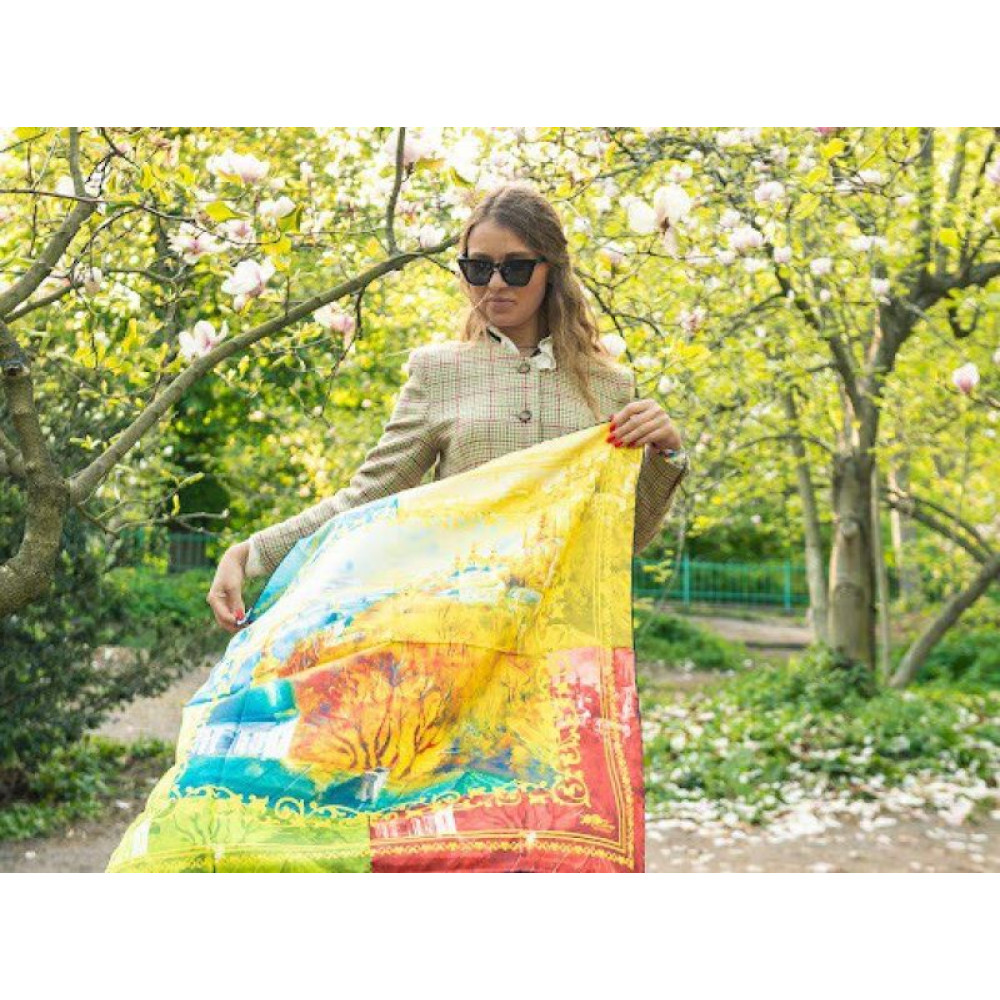 Дизайнерська хустка "Київські мотиви" від бренда My Scarf