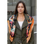 Велика дизайнерська хустка My Scarf "Карпатська зірка" 90 9 см золото