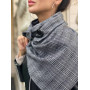 Шарф унісекс My Scarf двосторонній , клітинка сірий кежуал віскоза, трикотаж