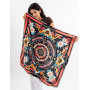 Велика дизайнерська хустка My Scarf "Карпатська зірка" 90 9 см золото