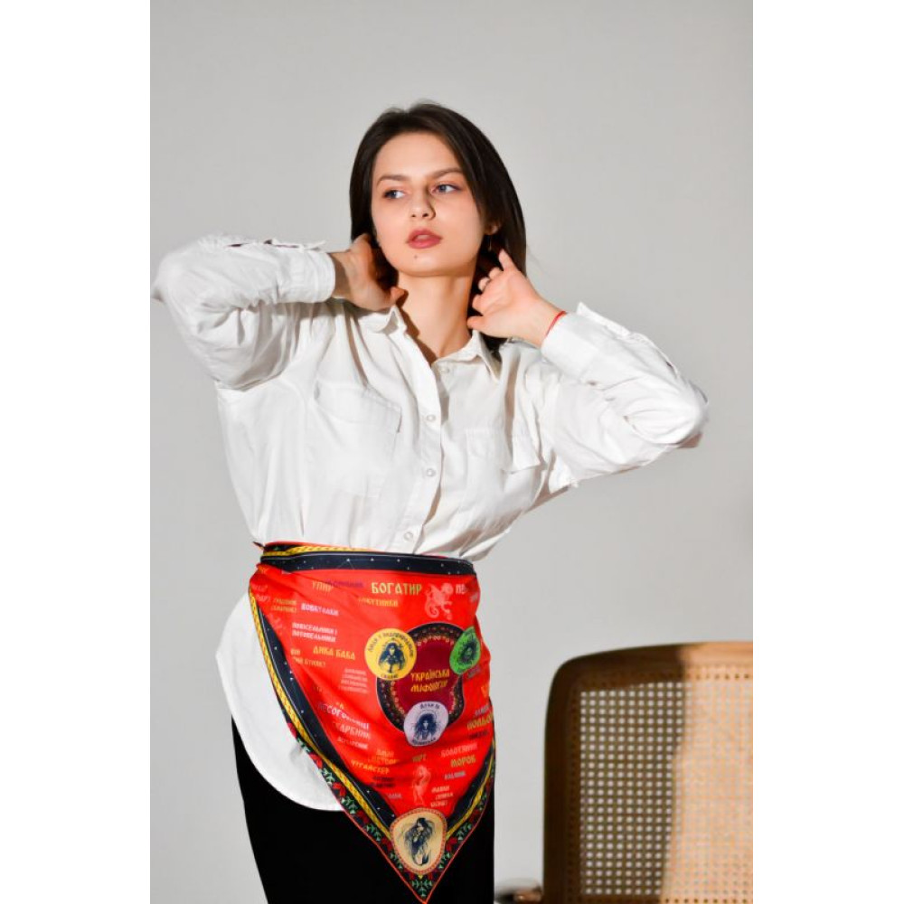 Авторська косинка-бандана "Міфологія України" +подарункова упаковка My Scarf