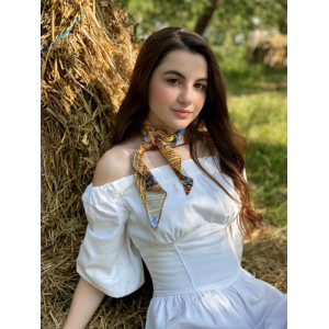 Шовкова косинка з авторським дизайном My Scarf