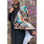 Дизайнерська хустка "Косівські візерункиі" My Scarf, 90 см на 90 см