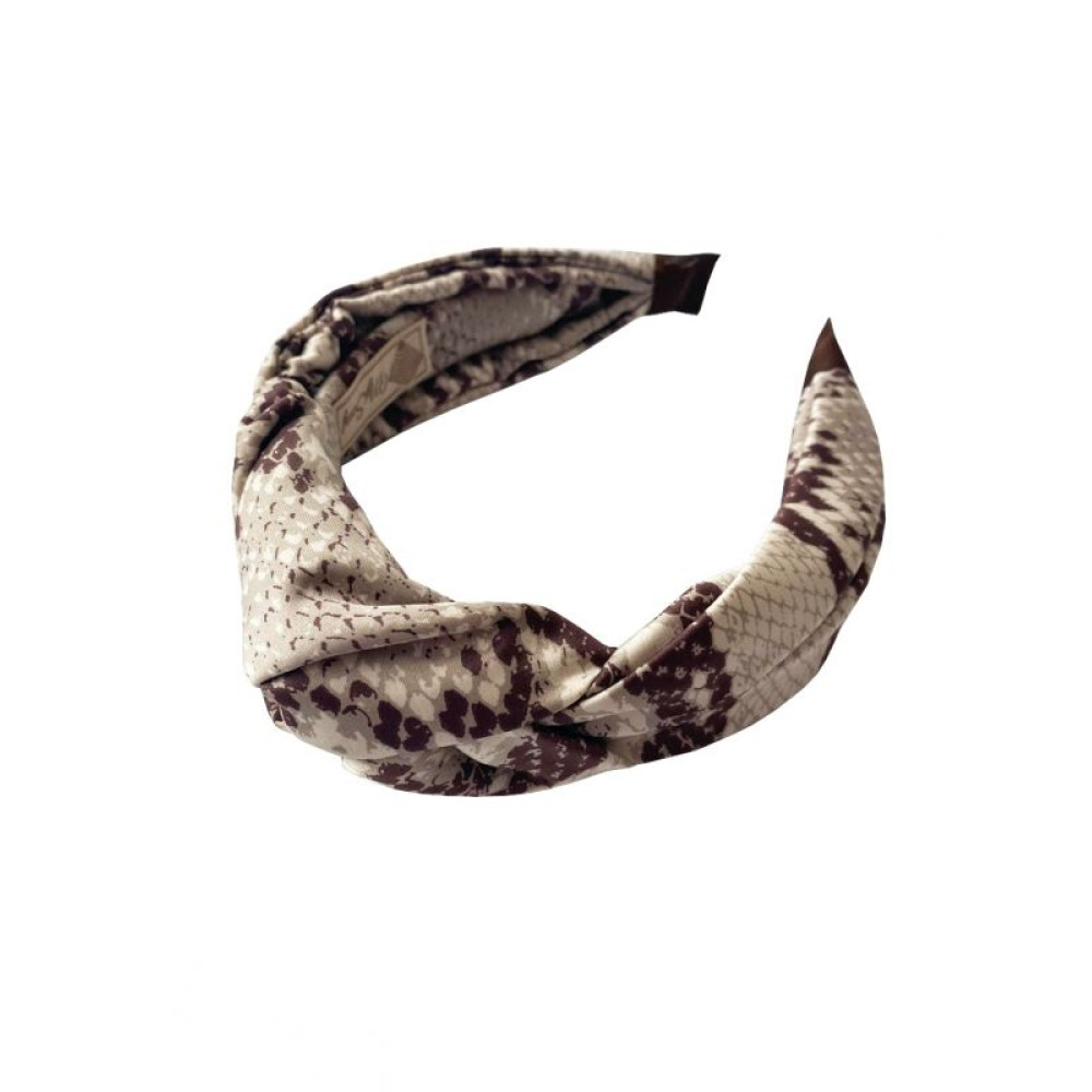 Стильний обруч із вузлом (зміїний принт) від бренду My Scarf