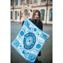 Велика дизайнерська хустка My Scarf "Круговорот життя 90 на 90 см
