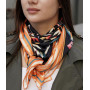 Велика дизайнерська хустка My Scarf "Карпатська зірка" 90 9 см золото