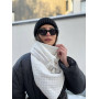 Стильний трикотажний, білий шарф, 2-сторонній Шарф-снуд My Scarf