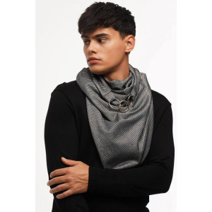 Теплий шарф My Scarf двосторонній з вкрапленнями малюнку