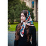 Велика дизайнерська хустка My Scarf "Косові мотиви" 90 на 90 см