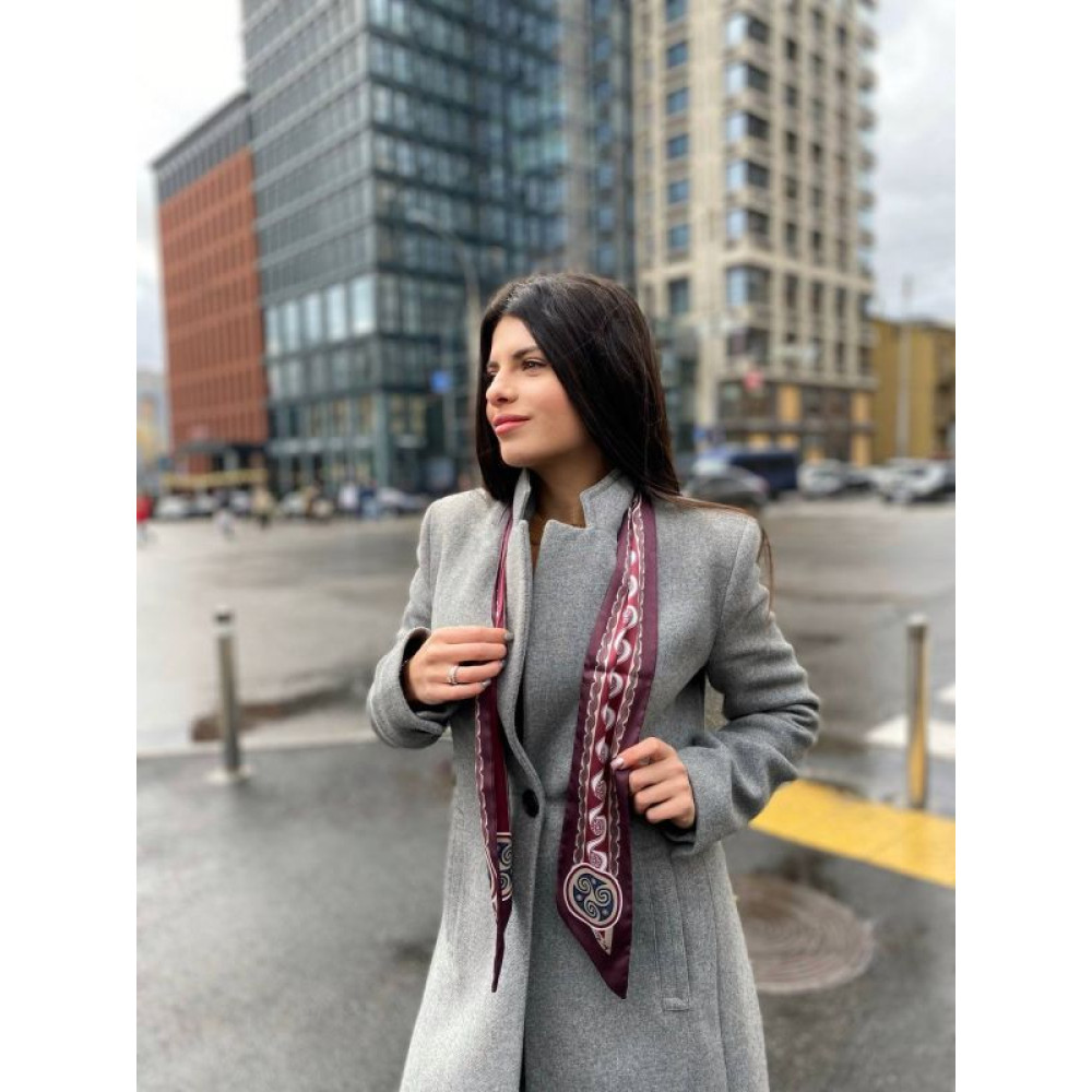 Дизайнерський  твіллі з патріотичним принтом "Трипілля " My Scarf