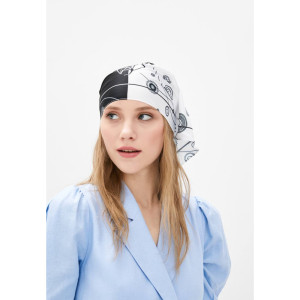 Дизайнерська косинка "Силует" My Scarf, 70 см на 70 см на 100 см