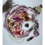 Дизайнерська хустка "Королівська орхідея" колекція VIP від бренду my scarf, подарунок жінці