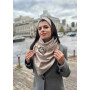 Жіночий 2-сторонній, вовняний бежевий в клітинку "Единбург" від My scarf, на кільцях, снуд, бактус