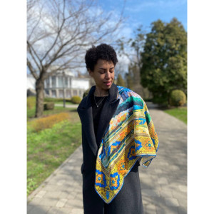 Дизайнерська хустка "Мій Крим" My Scarf, 90 см на 90 см