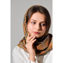 Дизайнерський бежевий шарф у клітку від бренду MyScarf