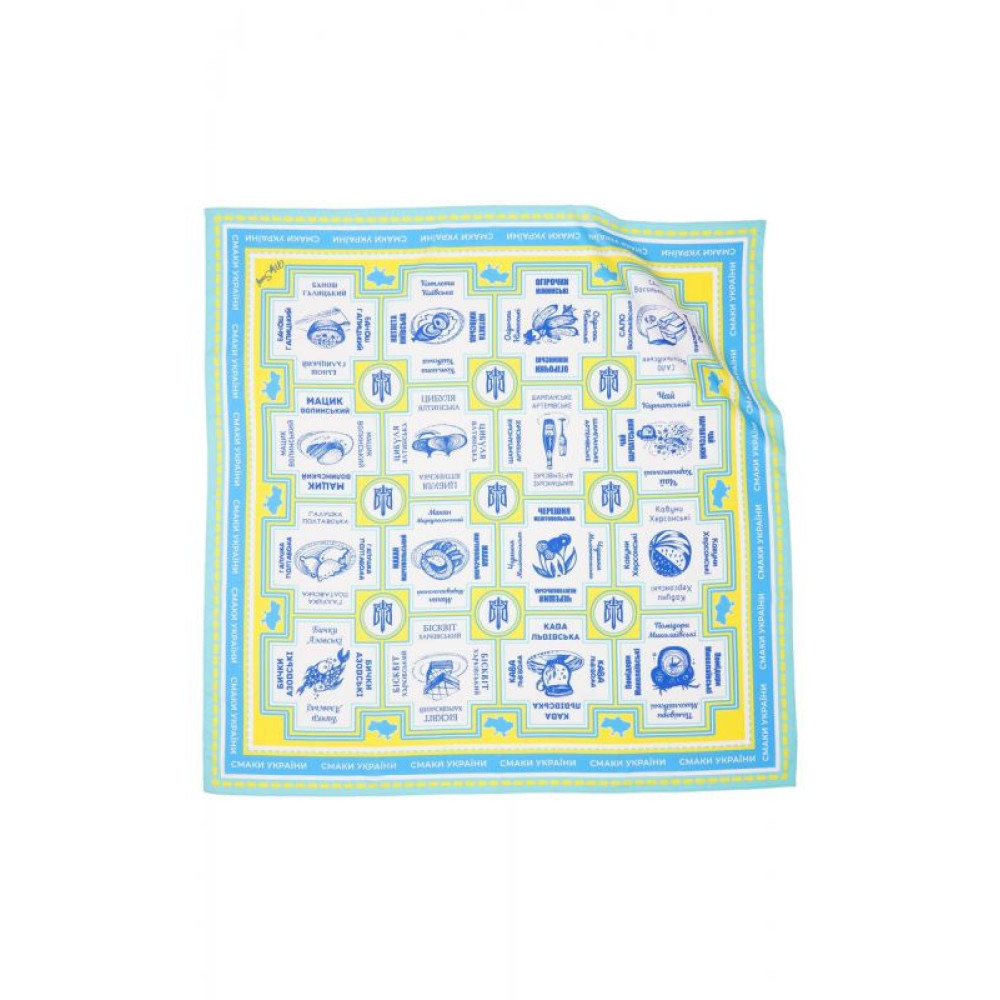 Дизайнерська хустка "Смаки України" від бренду My Scarf