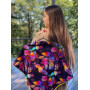 Шарф My Scarf "Яскрава осінь" віскоза, трикотаж з металевими кільцями