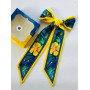 Твіллі авторський My Scarf двосторонній Квітка Незламності