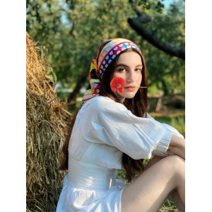 Шовкова косинка з авторським дизайном My Scarf