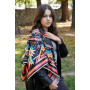 Велика дизайнерська хустка My Scarf "Косові мотиви" 90 на 90 см