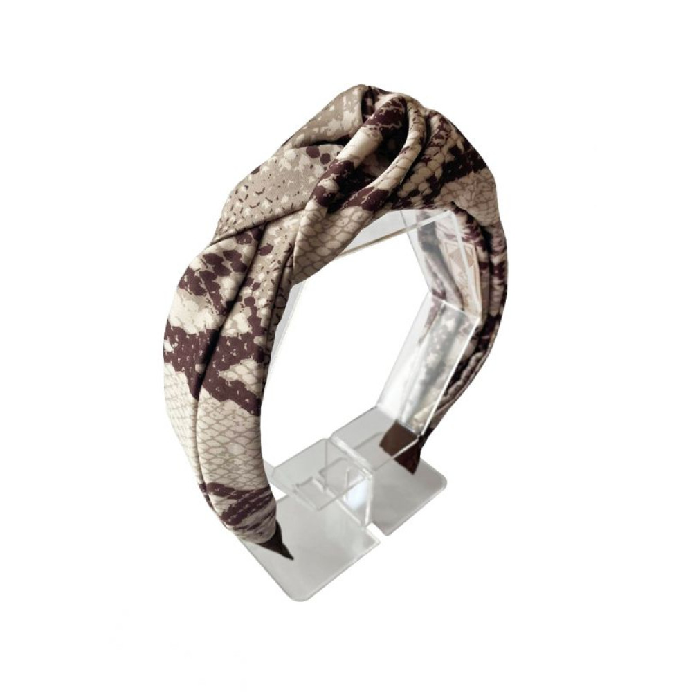 Стильний обруч із вузлом (зміїний принт) від бренду My Scarf