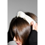 Обруч для волосся MyScarf білий one size атлас з вузлом вгорі