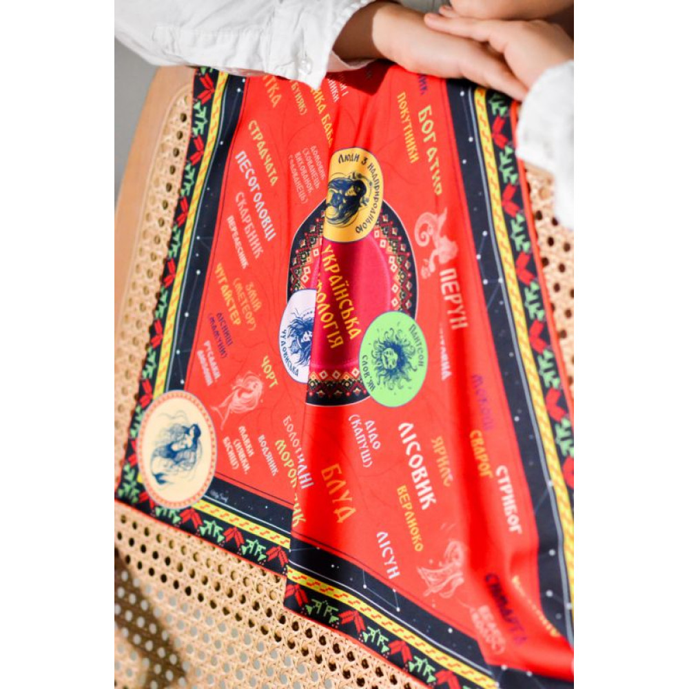 Авторська косинка-бандана "Міфологія України" +подарункова упаковка My Scarf