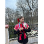 Червоний великий бант, модний і стильний аксесуар шпилька для волосся