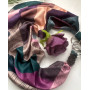 Дизайнерська хустка "Класика та строгість" від бренда My Scarf, прикрашена натуральним каменем