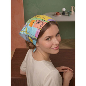 Дизайнерська косинка "Погляд" My Scarf, 70 см на 70 см на 100 см