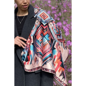 Дизайнерська хустка "Матриця долі" My Scarf, 90 см на 90 см