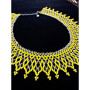 Жовта силянка з бісеру