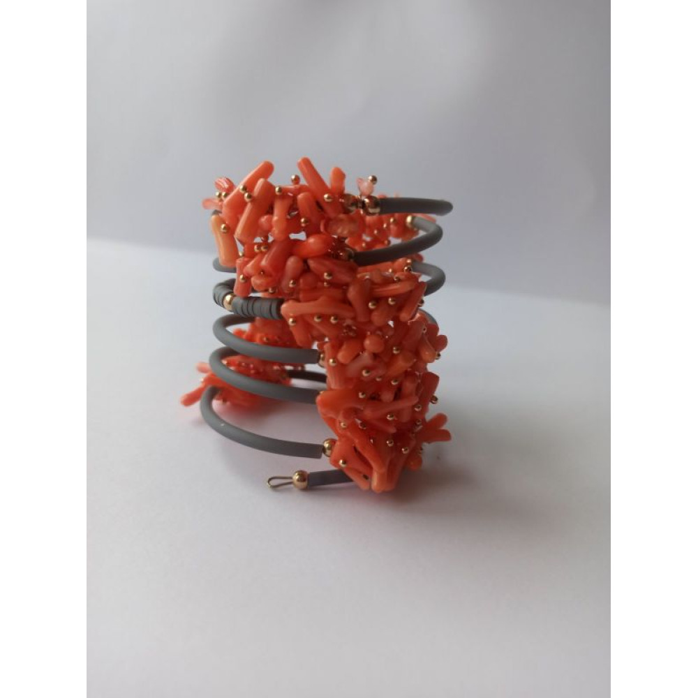 КОРАЛІЯ, багаторядний браслет з натуральним коралом