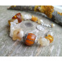 Браслет для Близнюків (цитрин, бурштин, опал, агат)