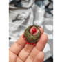 Сережки "Калинова сопілка" (натуральний корал)