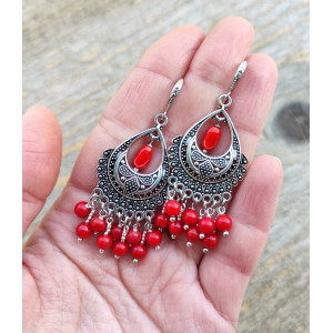 Сережки ′Срібна пташка′  (корал)