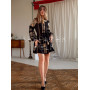 Українська вишита сукня. Чорна сукня з золотою вишивкою.
