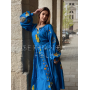 Блакитна вишита сукня. Українська жіноча сукня.